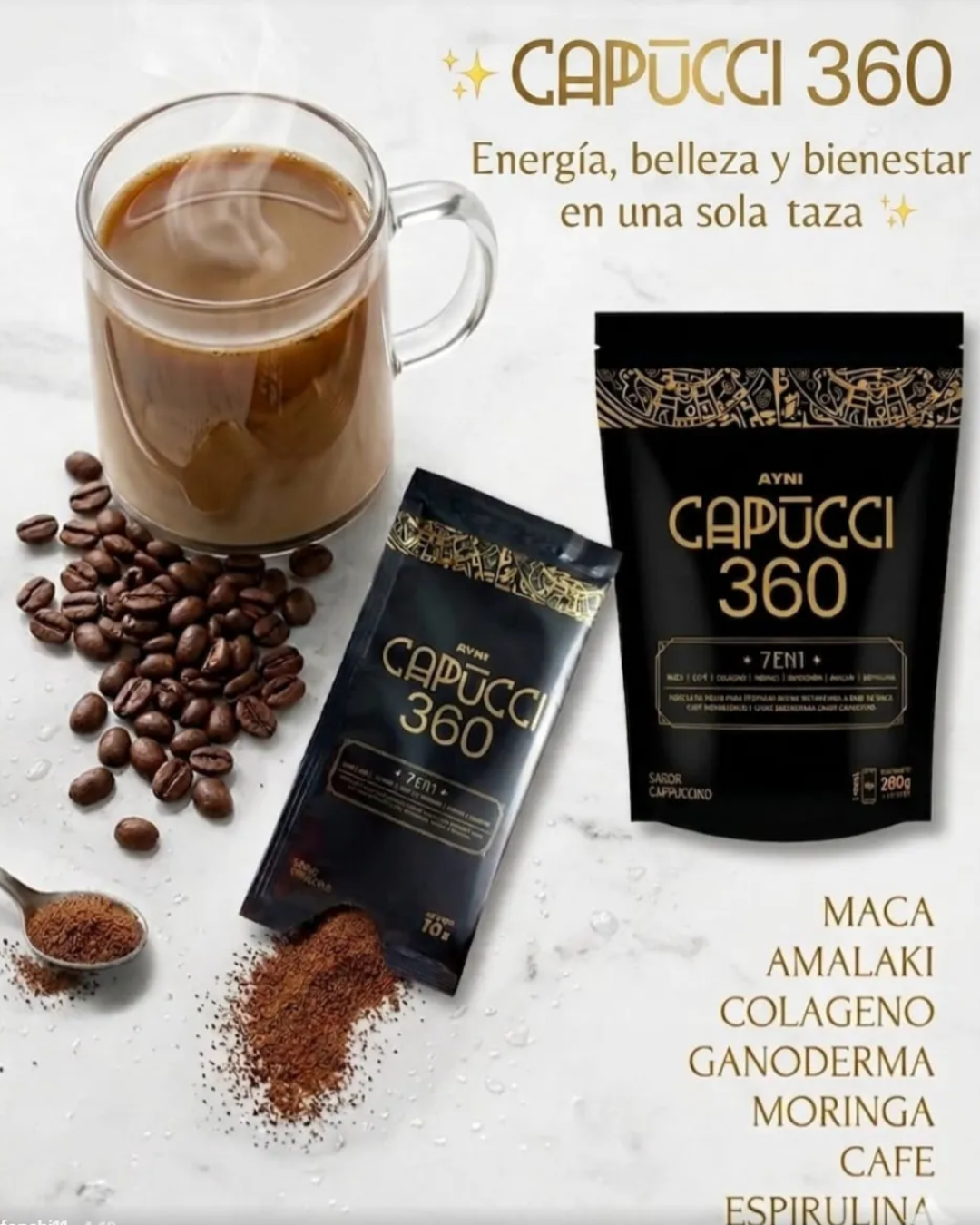 Capucci 360 7 en 1 | Tu Rutina de Energía en Cada Taza