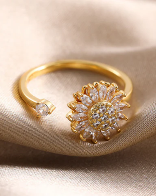Anillo de Girasol Giratorio